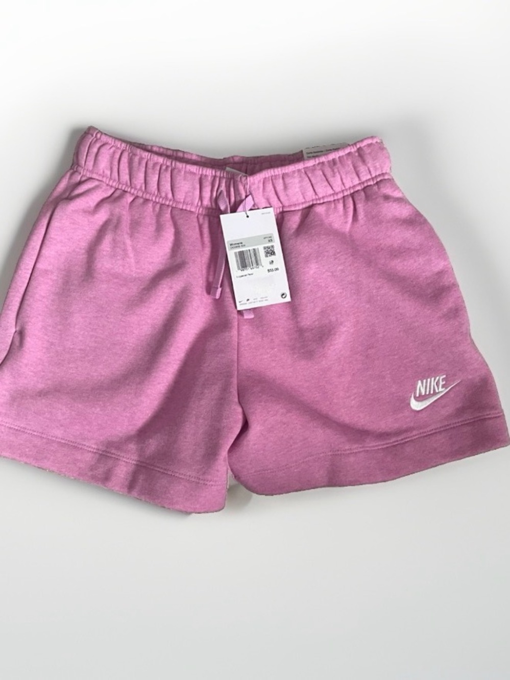 Nike Sports Wear Club Fleece Shorts Light Magenta XS New With Tags